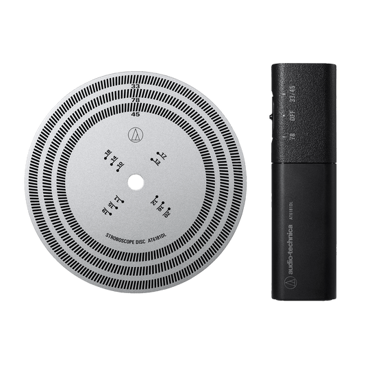 Audio-Technica AT6181DL Stroboscope Disc and Quartz Strobe Light Vinyl LP Hub