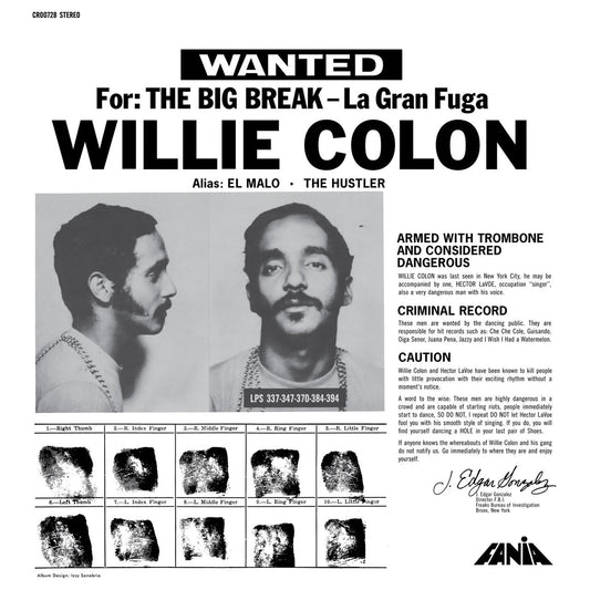 Willie Colon - La Gran Fuga (The Big Break) - LP Vinyl Record Hub