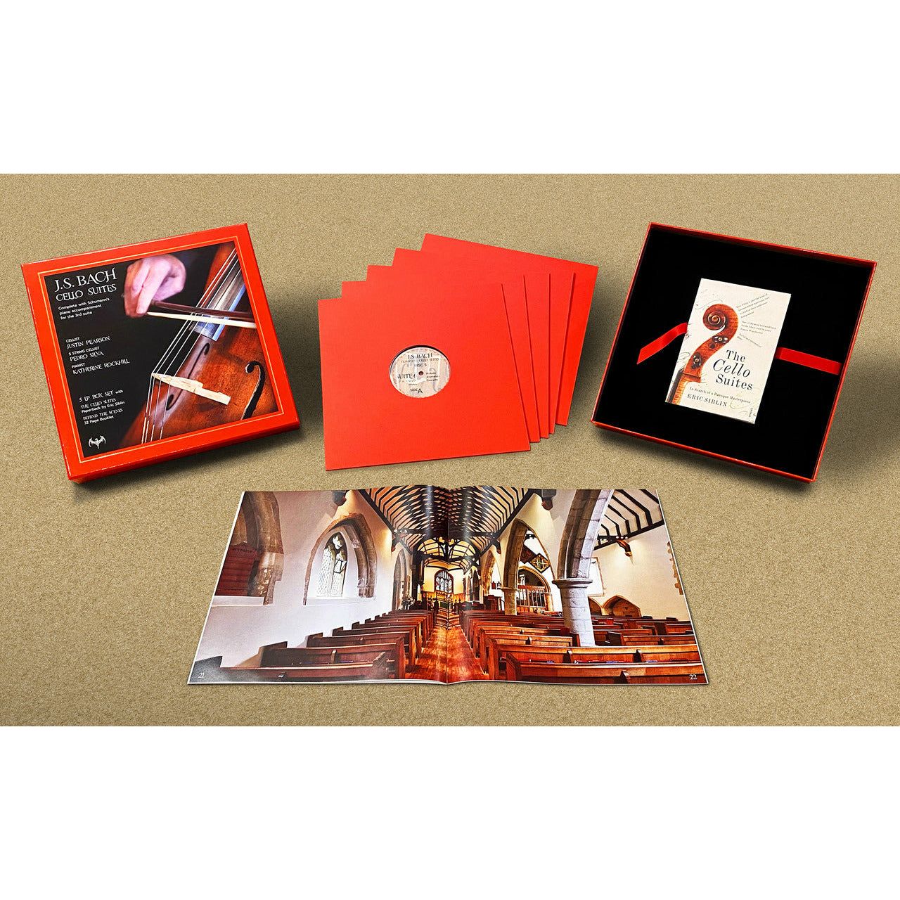 Justin Pearson, Pedro Silva & Katherine Rockhill - J.S. Bach Cello Suites - LP Box Set Vinyl Record Hub