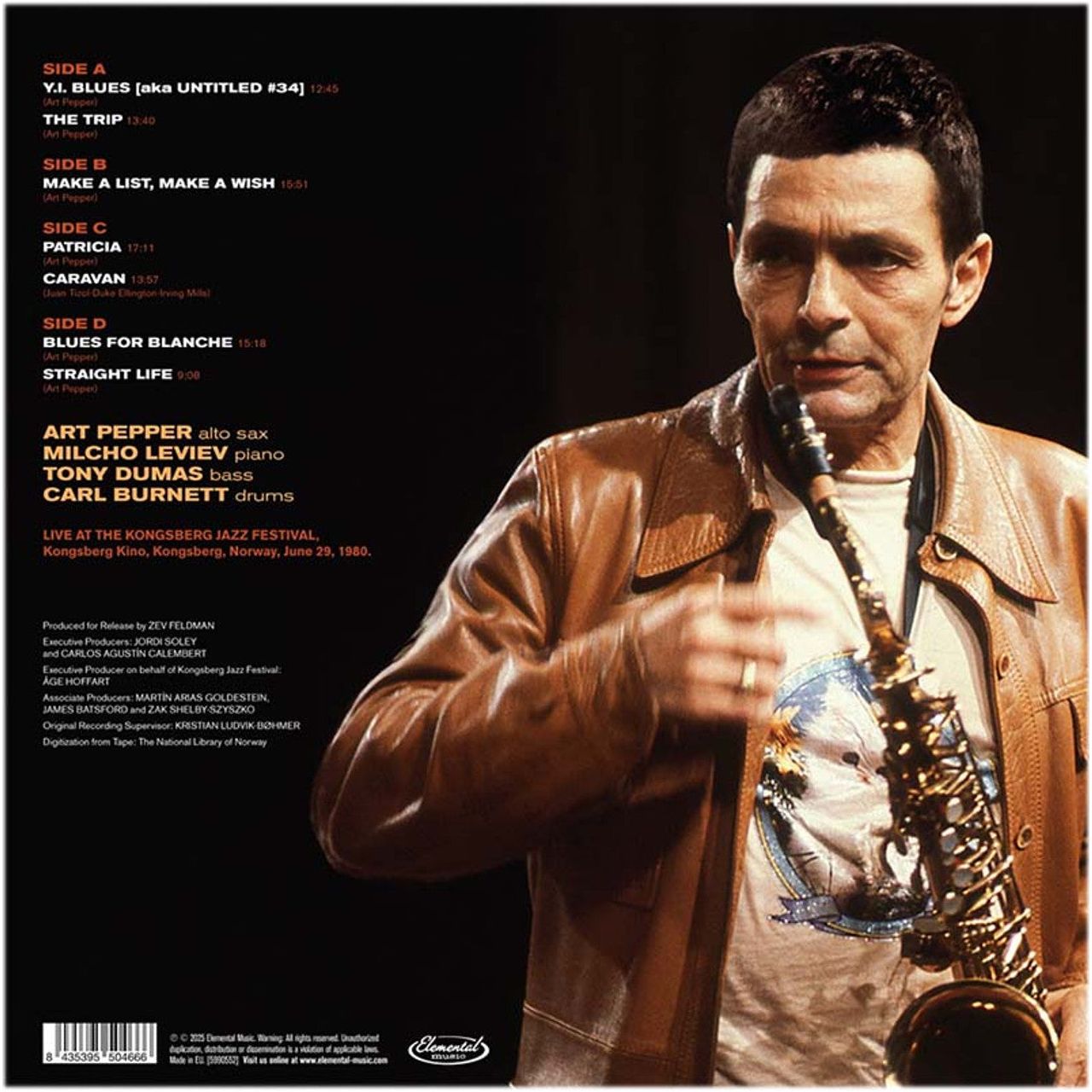 Art Pepper - An Afternoon in Norway: The Kongsberg Concert - LP Vinyl Record Hub