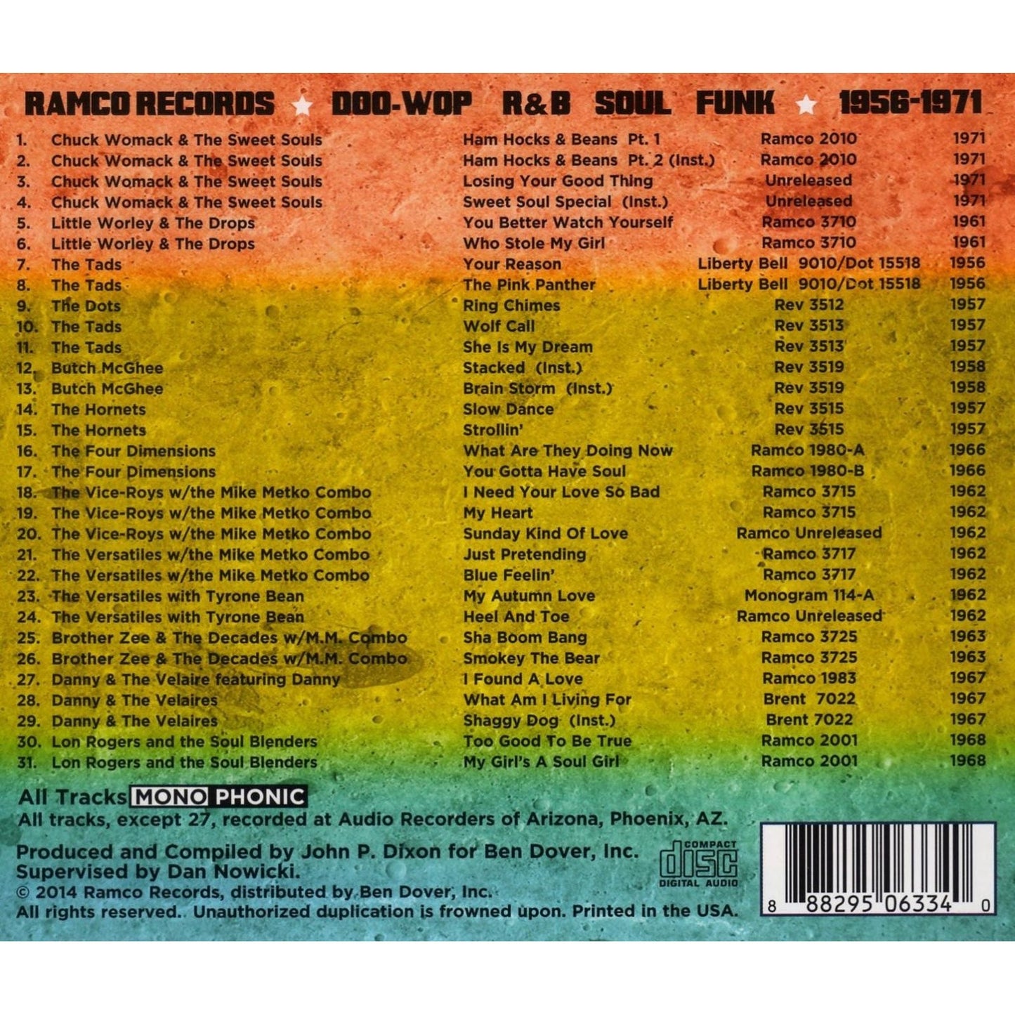 Various Artists - Sha-Boom Bang! Ramco Records 1958-1971 - CD Vinyl Record Hub