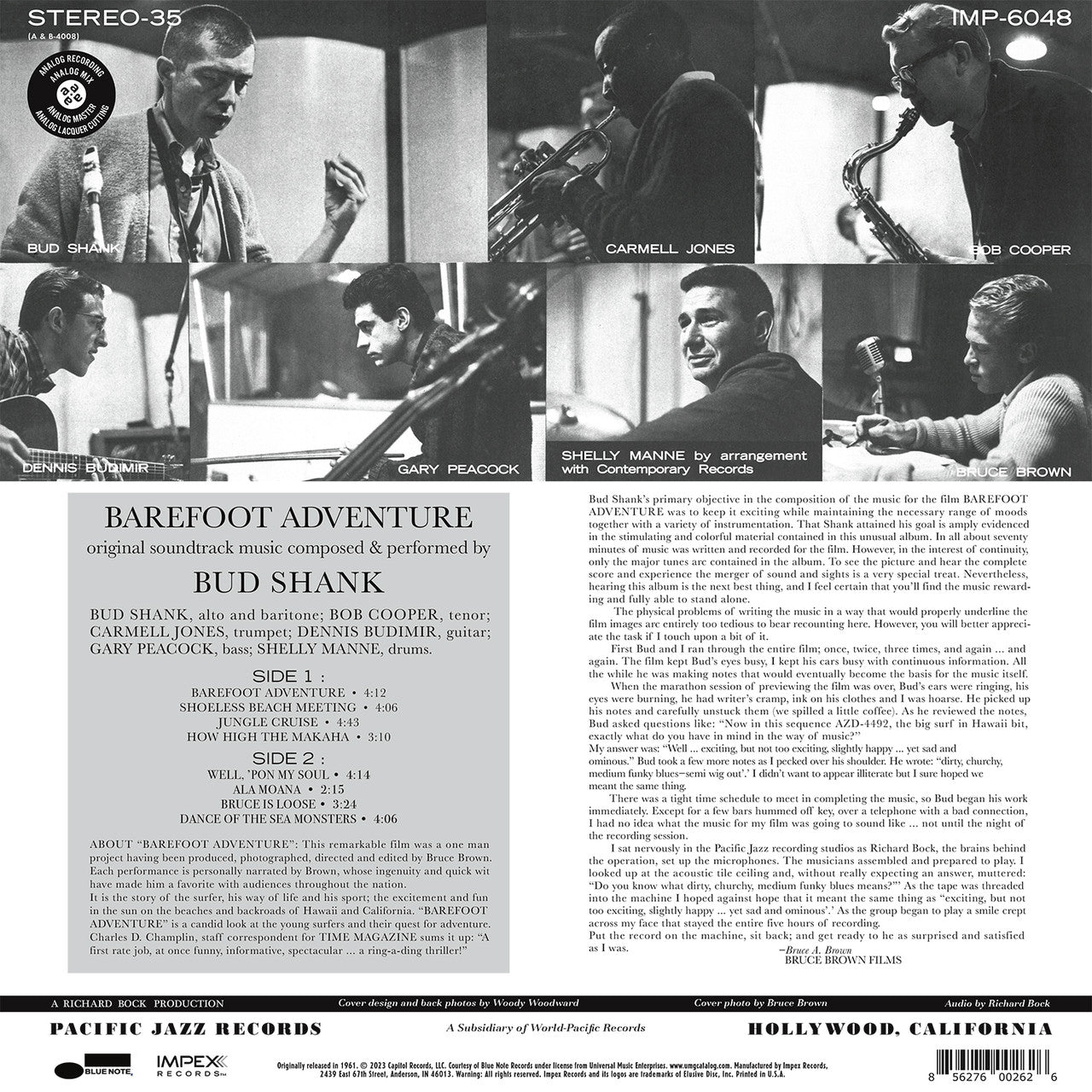 Bud Shank - Barefoot Adventure - Impex LP Vinyl LP Hub