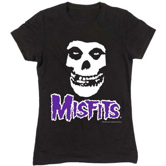 The Misfits - Purple Fiend Skull Woman's T-Shirt Vinyl LP Hub