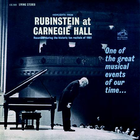Arthur Rubinstein - Highlights From Rubinstein at Carnegie Hall - Analogue Productions LP Vinyl Record Hub