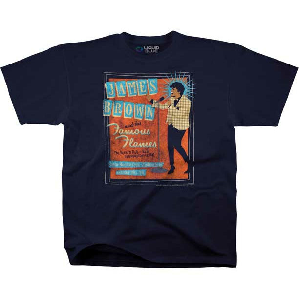 James Brown Famous Flames Men's T-Shirt Vinyl LP Hub