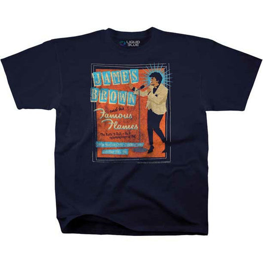 James Brown Famous Flames Men's T-Shirt Vinyl LP Hub