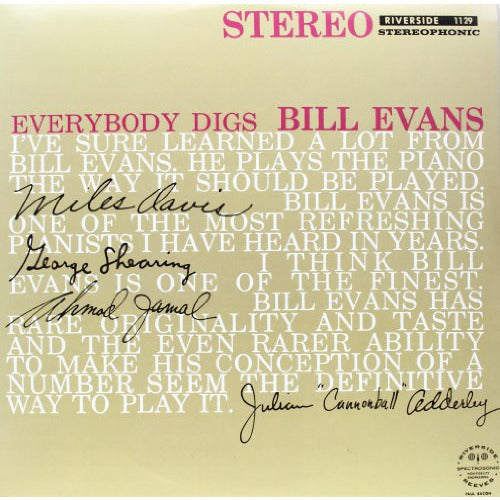 Bill Evans - Everybody Digs Bill Evans - LP Vinyl Record Hub