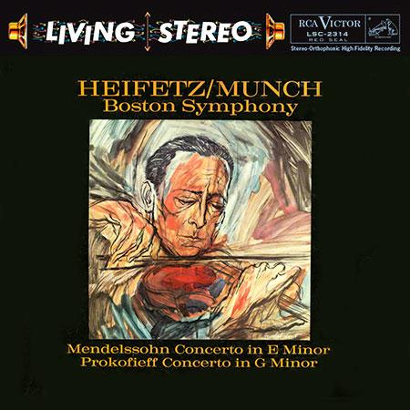 Charles Munch - Mendelssohn: Concerto in E Minor/ Prokofiev: Concerto No. 2 in G Minor - Jascha Heifetz, violin - Analogue Productions LP Vinyl LP Hub