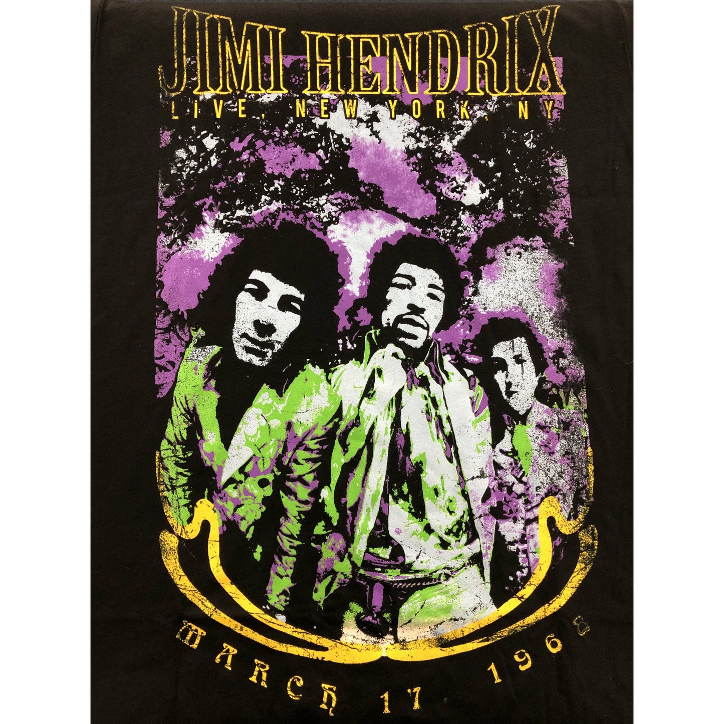 Jimi Hendrix March 17th 1968 Woman's T-Shirt Vinyl LP Hub