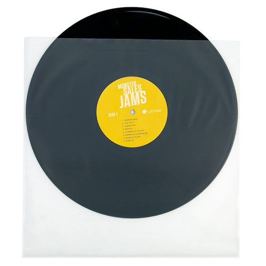 100 Frosted Inner Album Sleeves 12 1/16" x 12" + 1/8" Lip Vinyl LP Hub