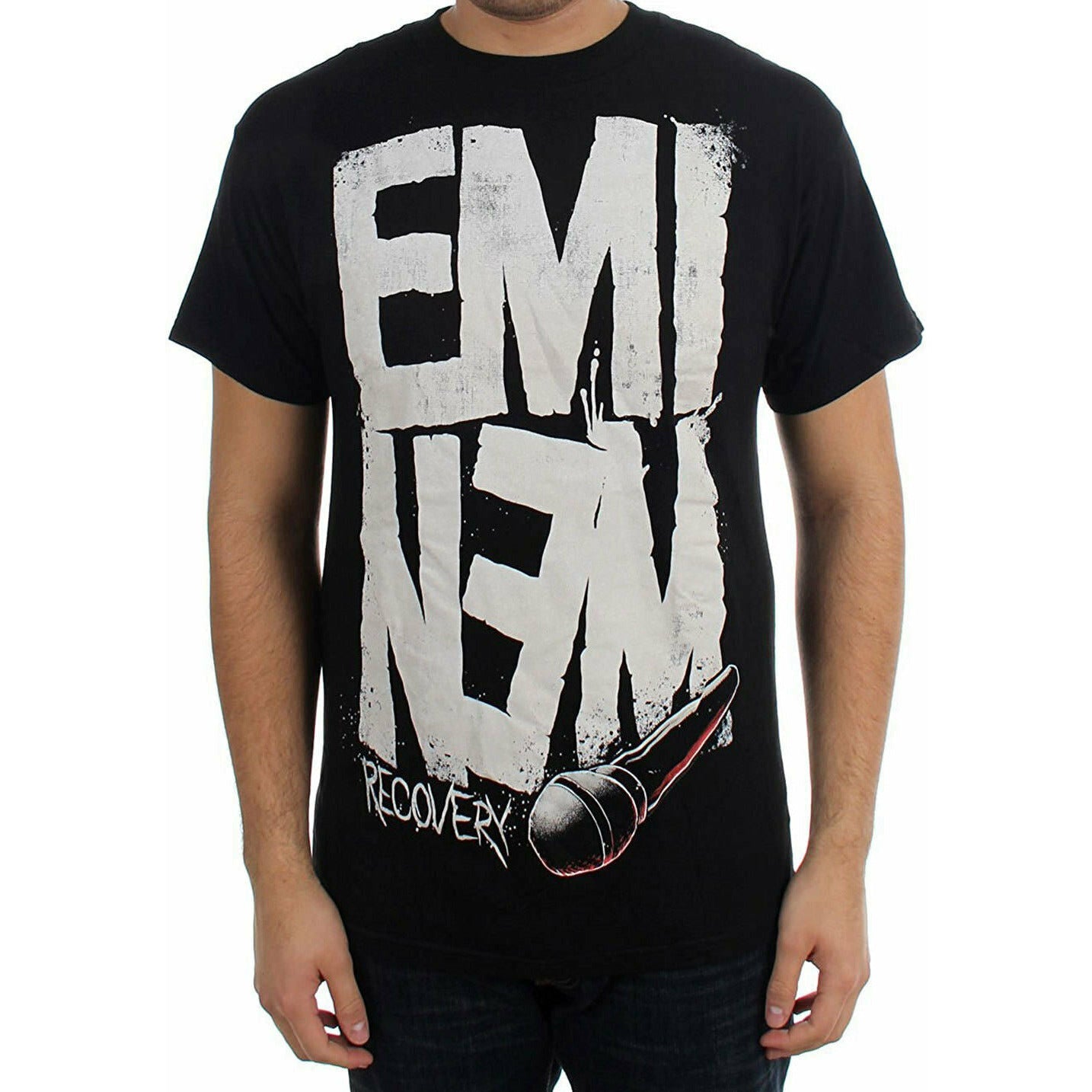 Eminem Recovery Microphone Men's T-Shirt Vinyl LP Hub