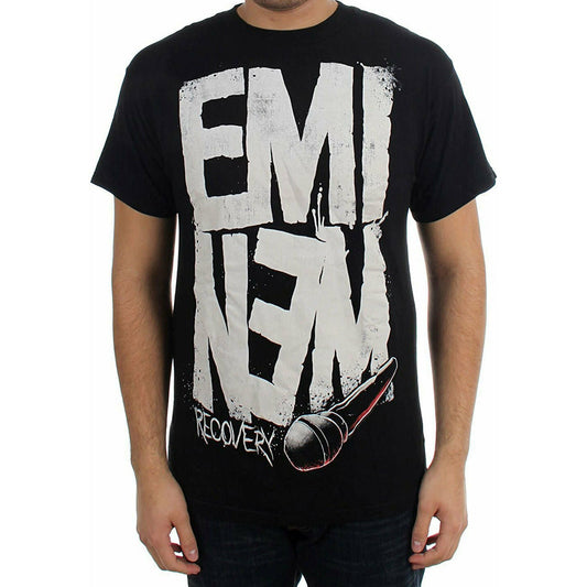 Eminem Recovery Microphone Men's T-Shirt Vinyl LP Hub