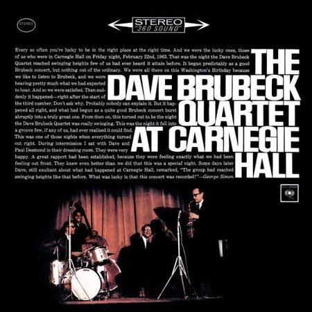 Dave Brubeck Quartet - At Carnegie Hall - Speakers Corner LP Vinyl LP Hub