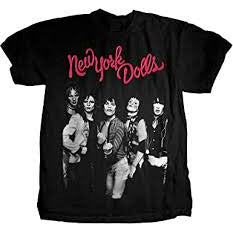 New York Dolls Men's Trash Photo Men's T-shirt Vinyl LP Hub