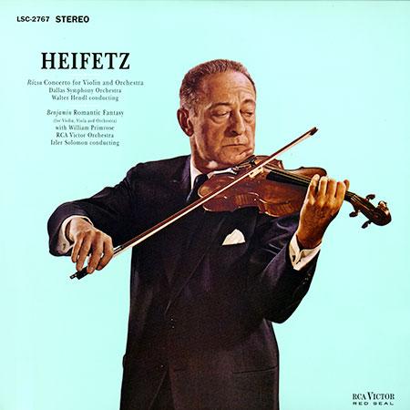 Pfeiffer, Chase & Heifetz - Rozsa: Violin Concerto/ Benjamin: Romantic Fantasy/ Heifetz, violin - Analogue Productions LP Vinyl Record Hub