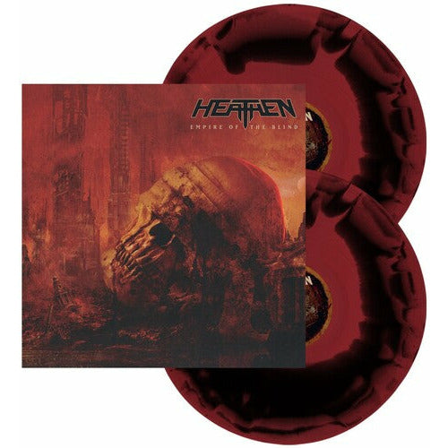 Heathen - Empire Of The Blind - Red & Black Swirl LP Vinyl Record Hub