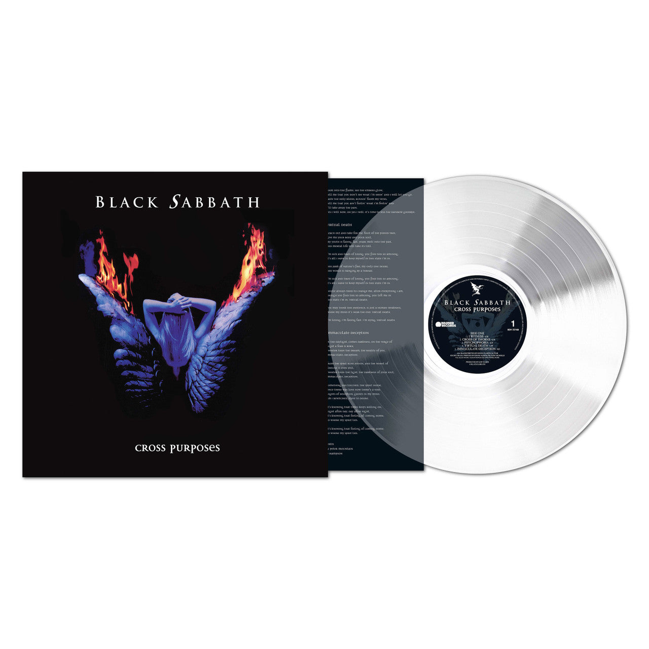 Black Sabbath - Cross Purposes - Clear LP Vinyl Record Hub