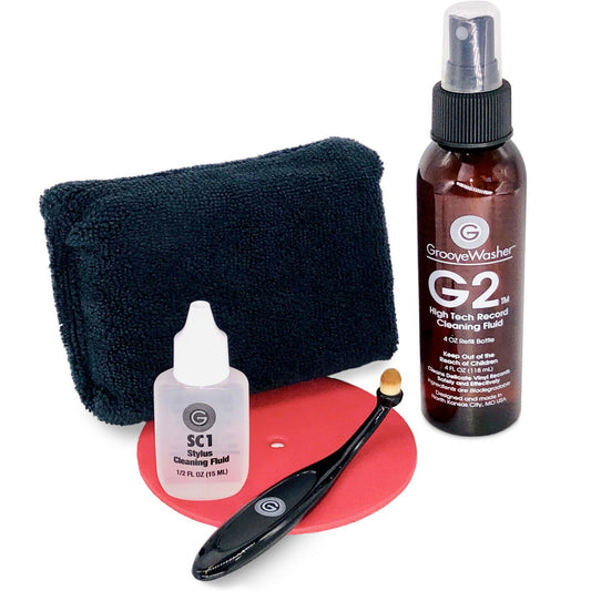 GrooveWasher - Record and Stylus Care System Vinyl LP Hub