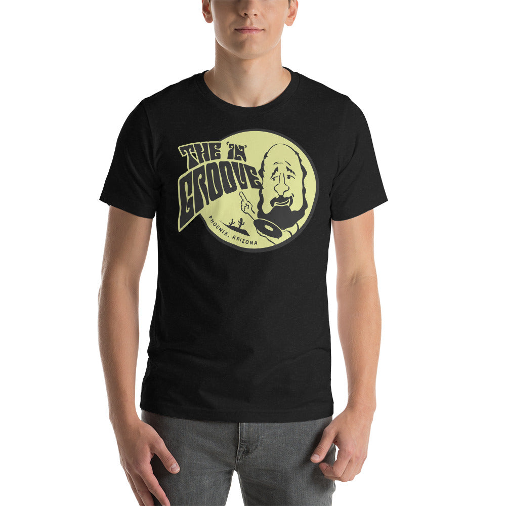 The 'In' Groove Record Store Solid Black Men's T-Shirt Vinyl LP Hub